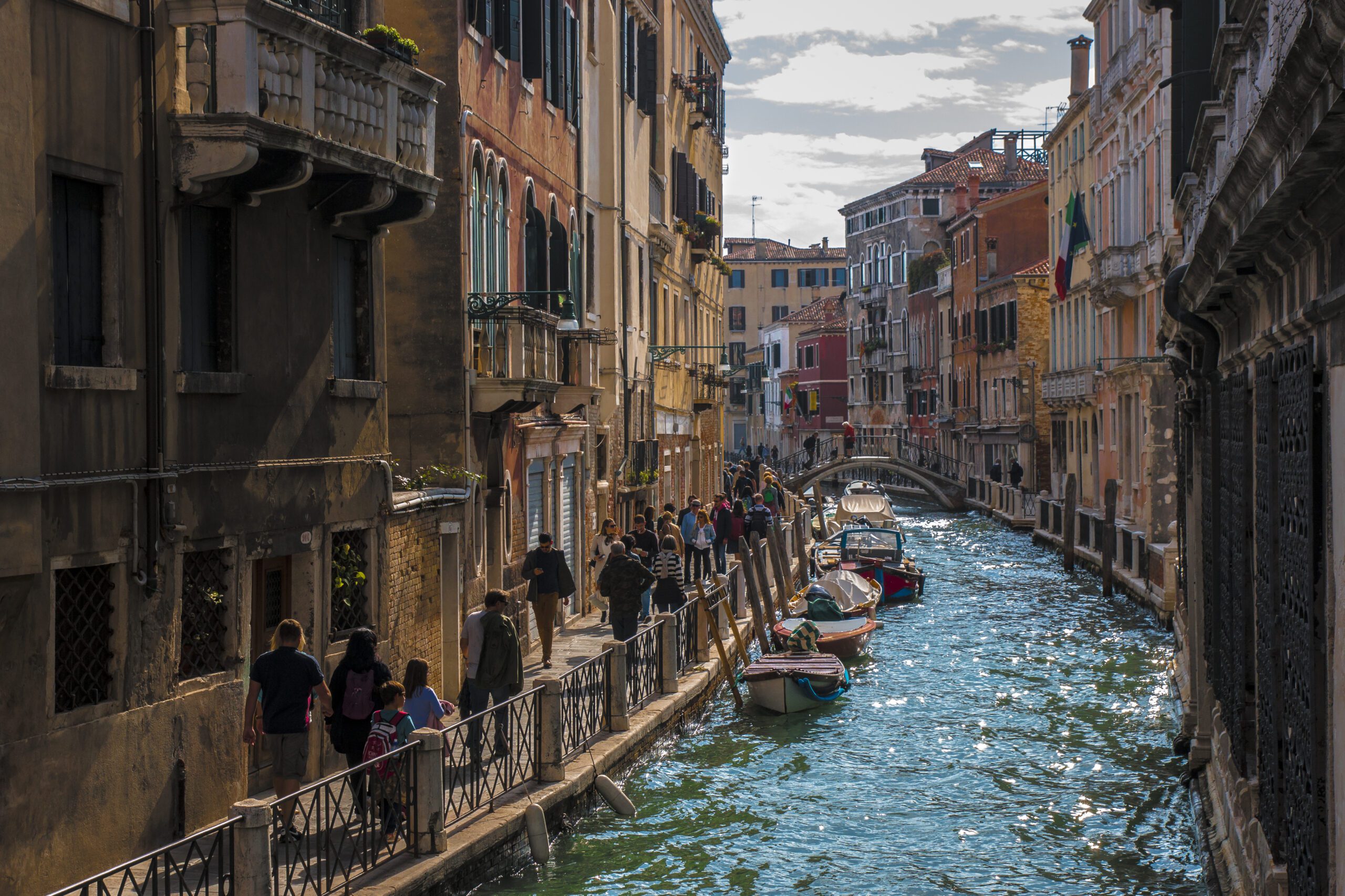 Beautiful panorama of the Canal in Venice, Italy