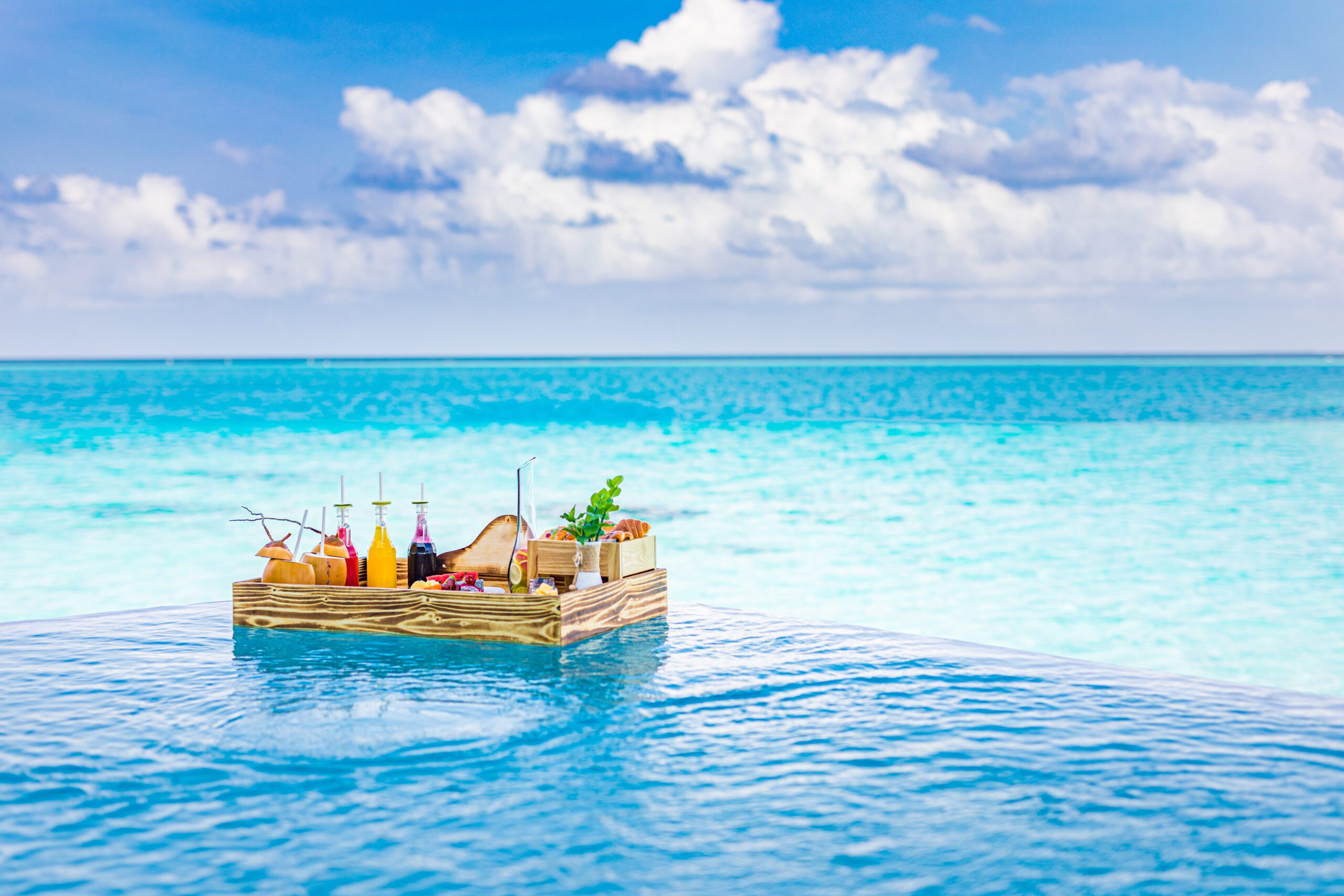 breakfast-swimming-pool-floating-breakfast-tropical-resort-table-relaxing-calm-pool-water