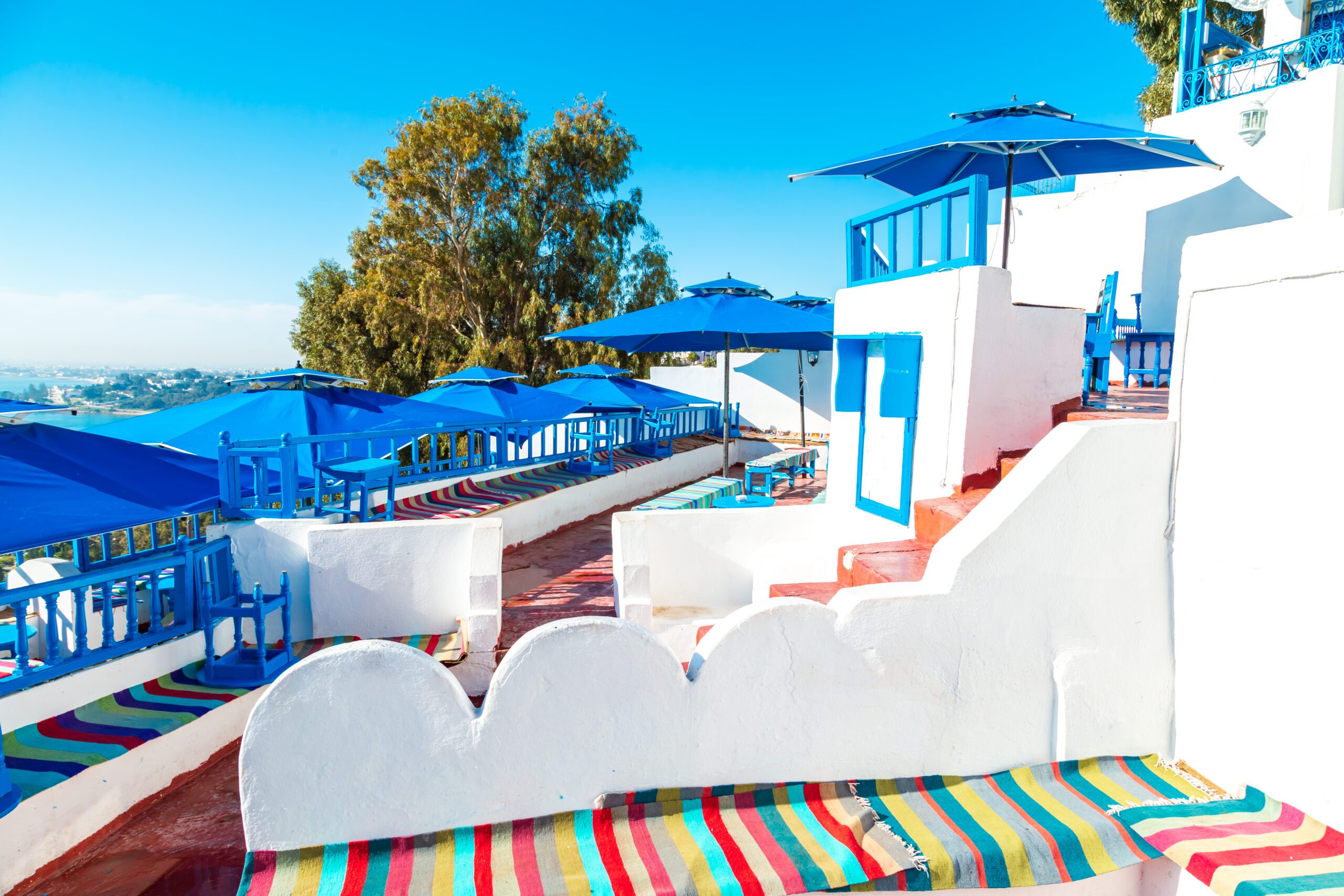 The famous cafe in Sidi Bou Said.