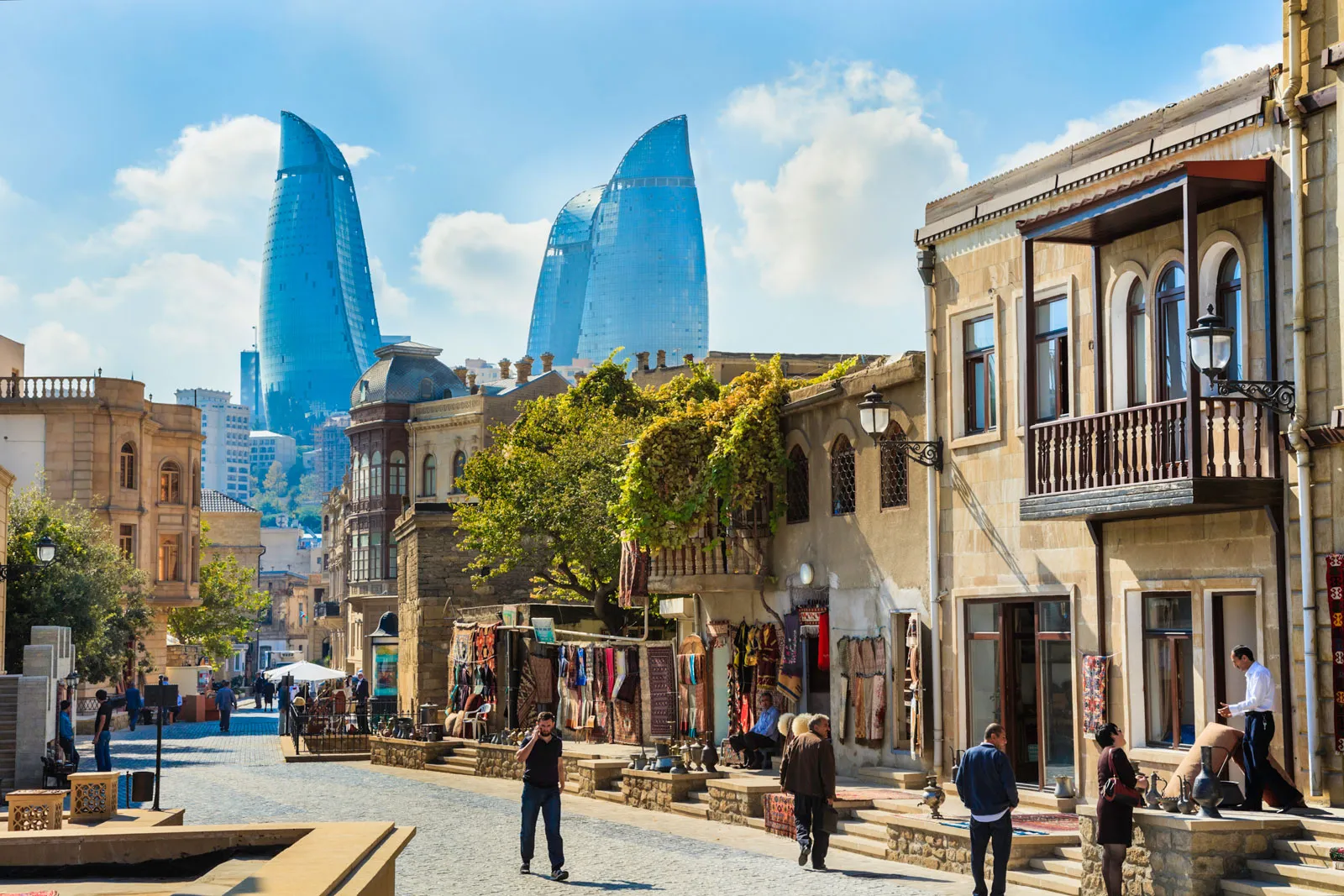 Baku-blend-Azerbaijan-skyscrapers-buildings