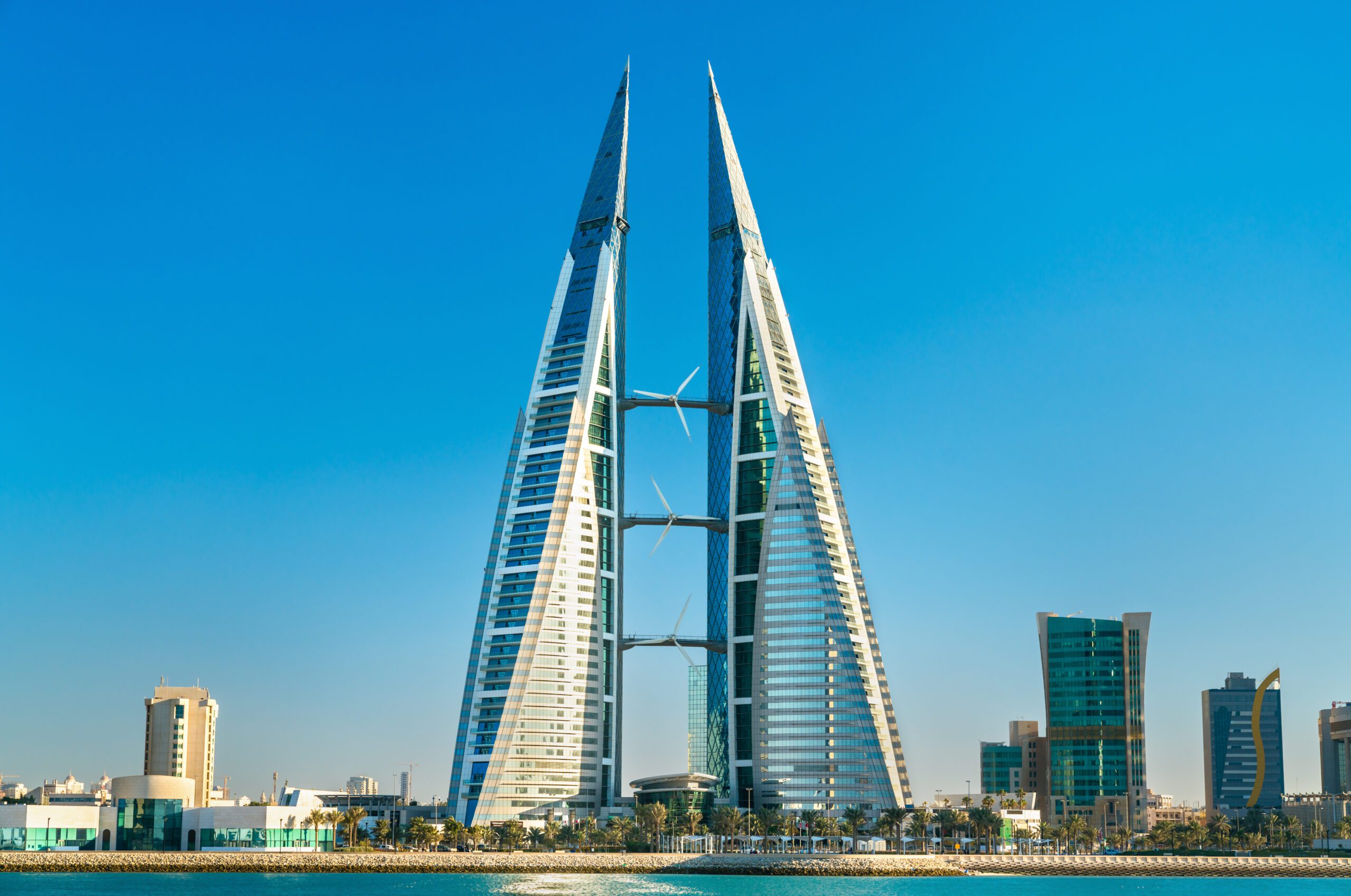 Bahrain World Trade Center in Manama. The Middle East