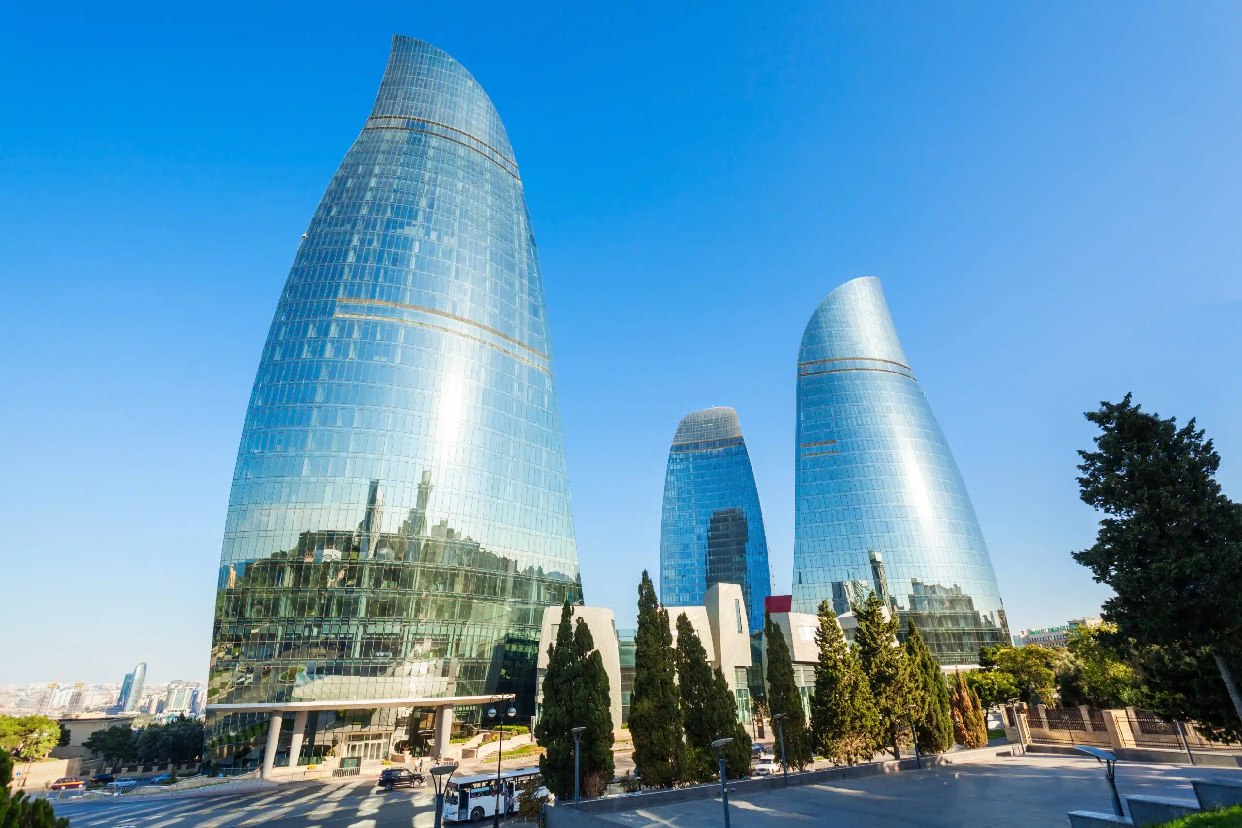 Flame Towers in Baku