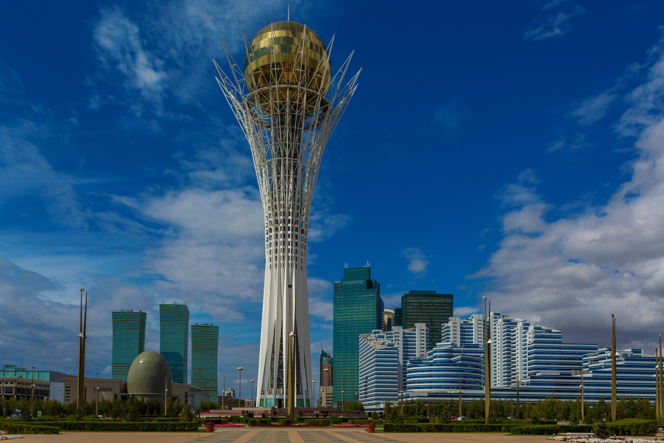 Bayterek Tower in Astana. symbol of Kazakhstan