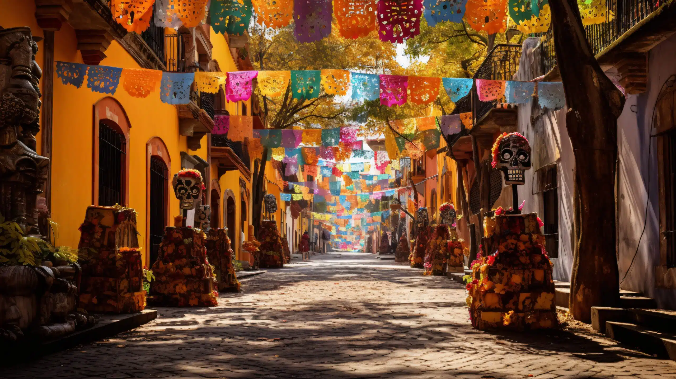 day-dead-street-decoration-dia-de-los-muertos