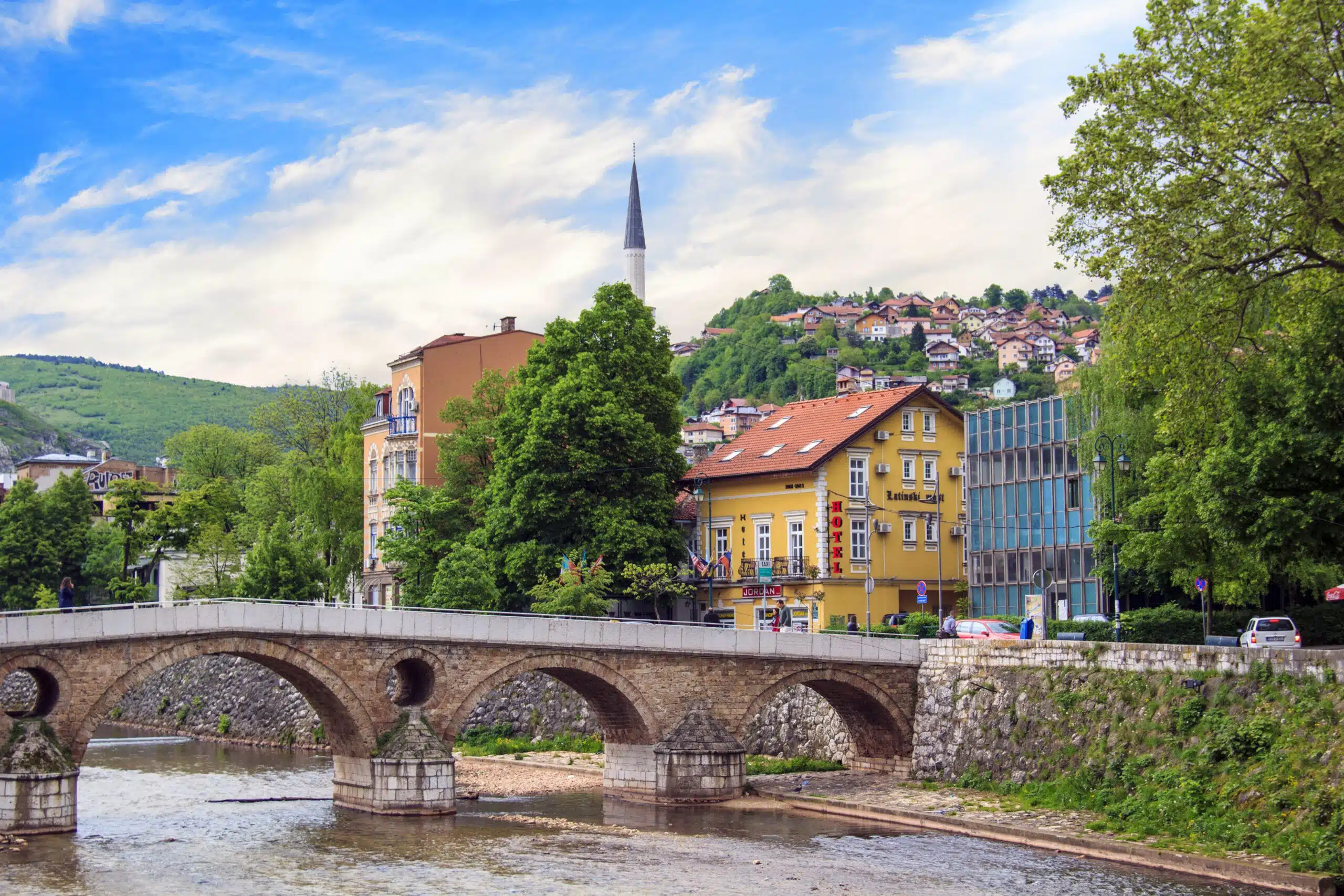 view-architecture-embankment-milyacki-river-historical-center-sarajevo