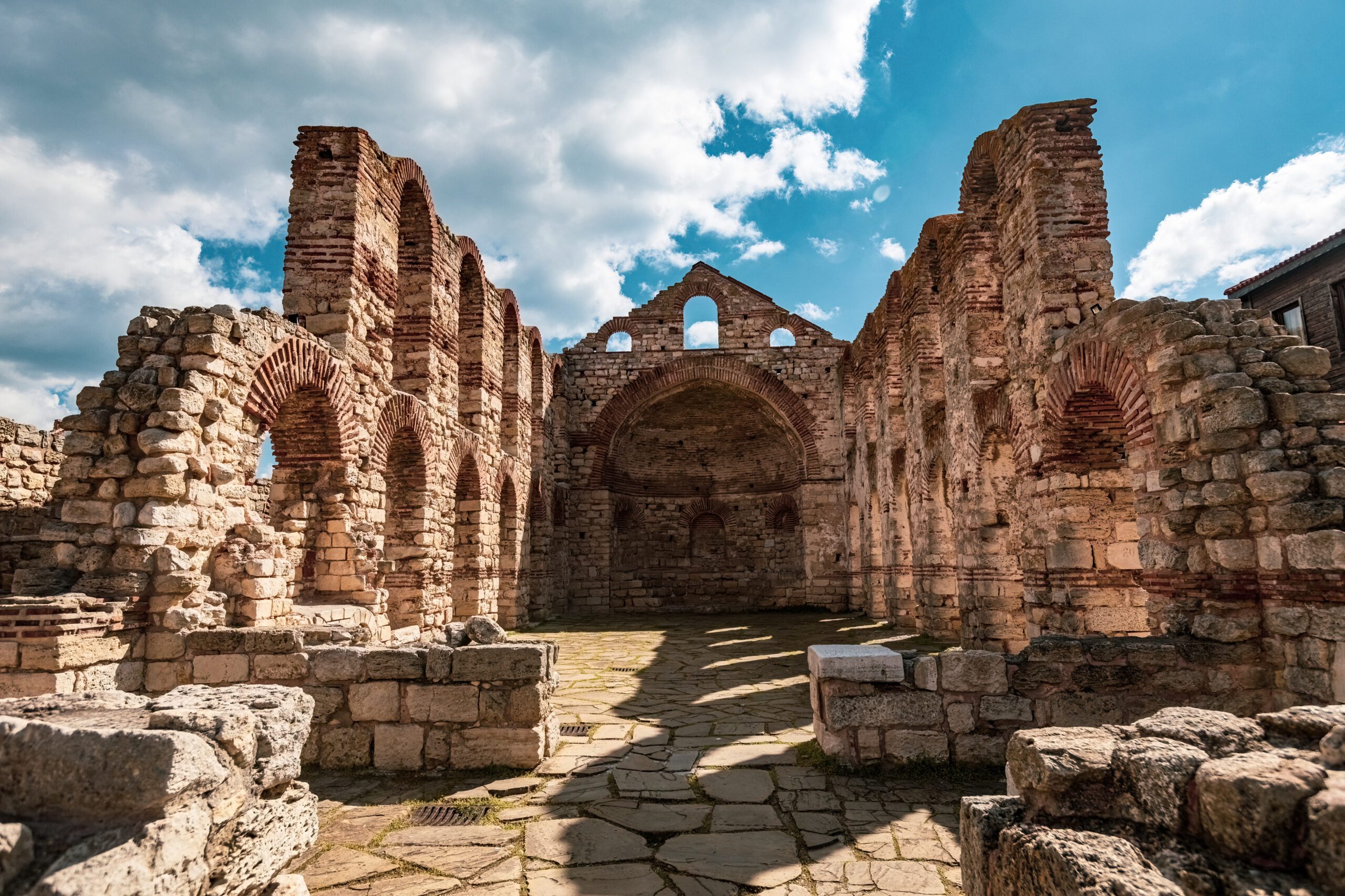 Ruins of an Ancient Temple Complex in Nessebar, Bulgaria