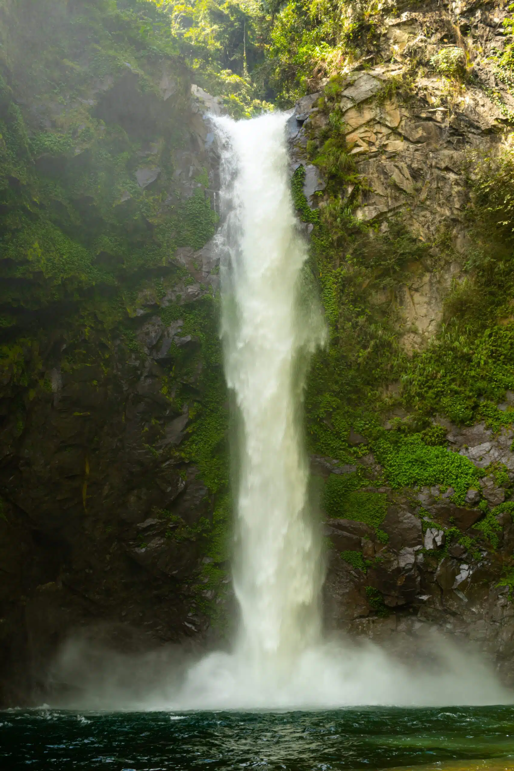 Tappiyah tropical waterfall in Batad, Philippines