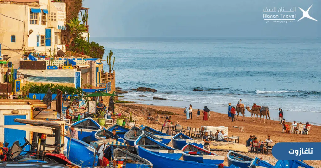 استكشف مجموعة من أفضل شواطئ المغرب للسعوديين 2025 - شاطئ أكادير - تاغازوت- الحسيمة والعرائش - إمسوان وسيدي كاوكي في الصويرة
